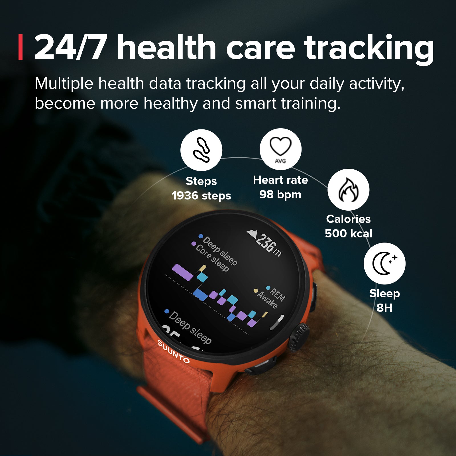 Suunto Run
Coral Orange