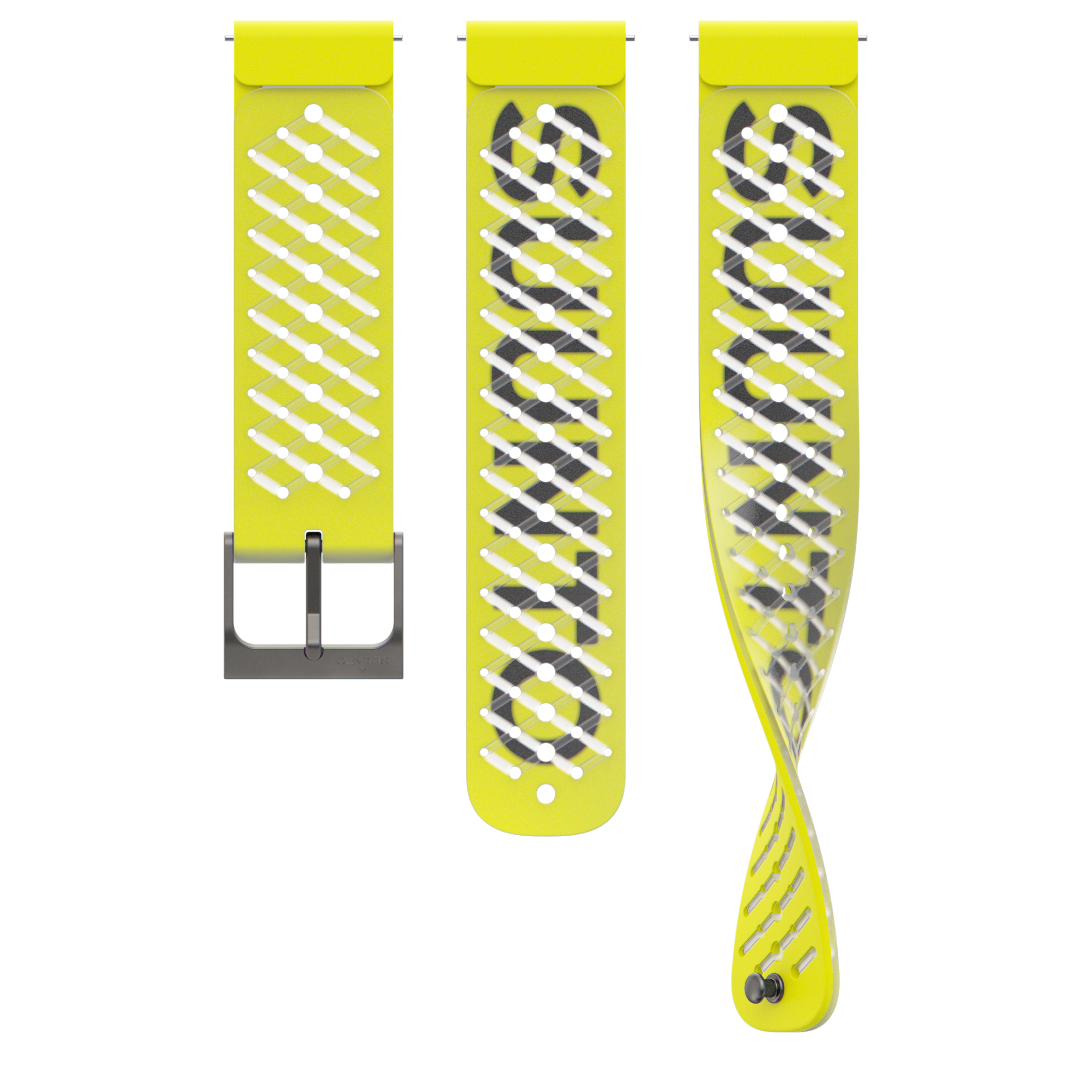 Suunto 22mm Athletic 5 Silicone Strap Lemon Yellow S+M