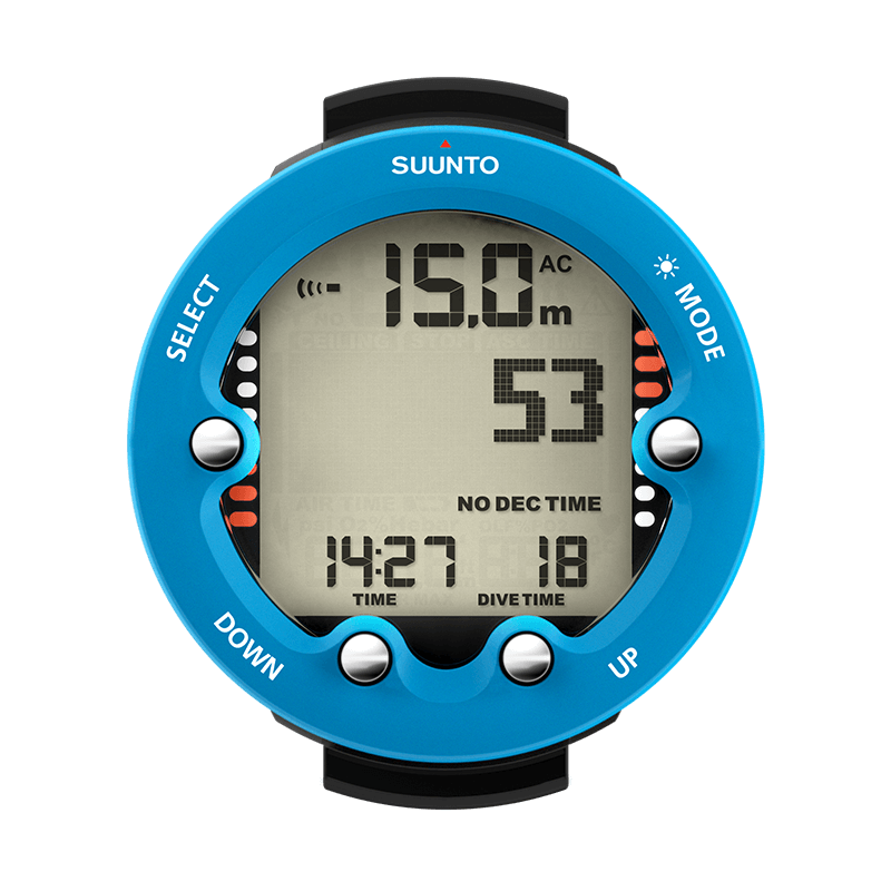 Suunto Zoop Novo Blue - 使いやすいビッグディスプレイのダイブ