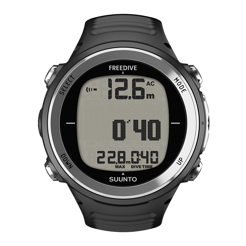 Suunto D4f Black – 軽量専用フリーダイビングコンピューター Suunto D4f Black – 軽量専用フリーダイビングコンピューター