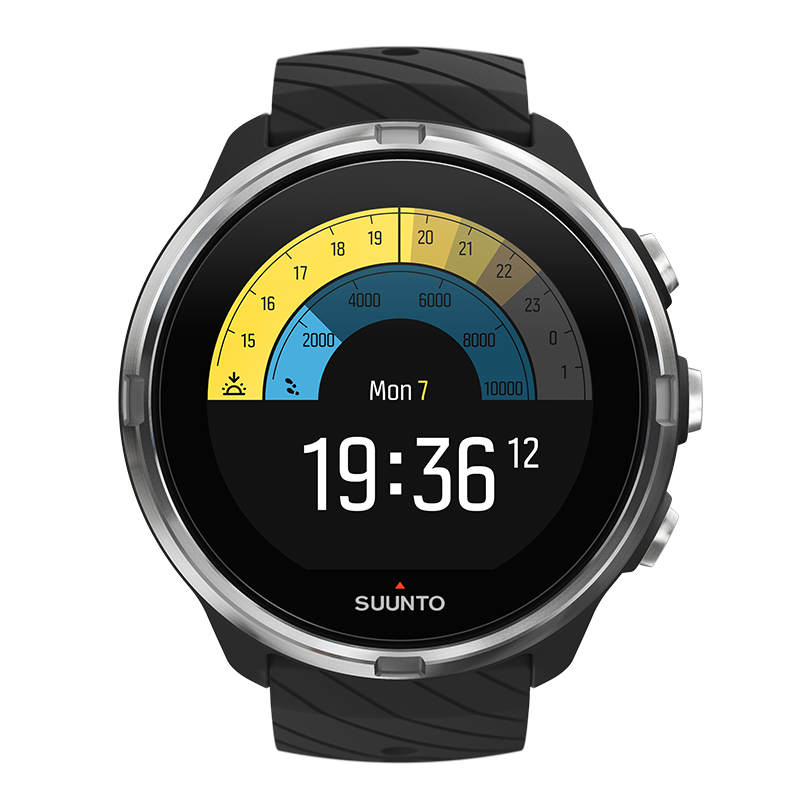 SUUNTO 9 BARO ブラック デジタル腕時計 Suunto 9 Black - バッテリーライフの長いGPSウォッチ