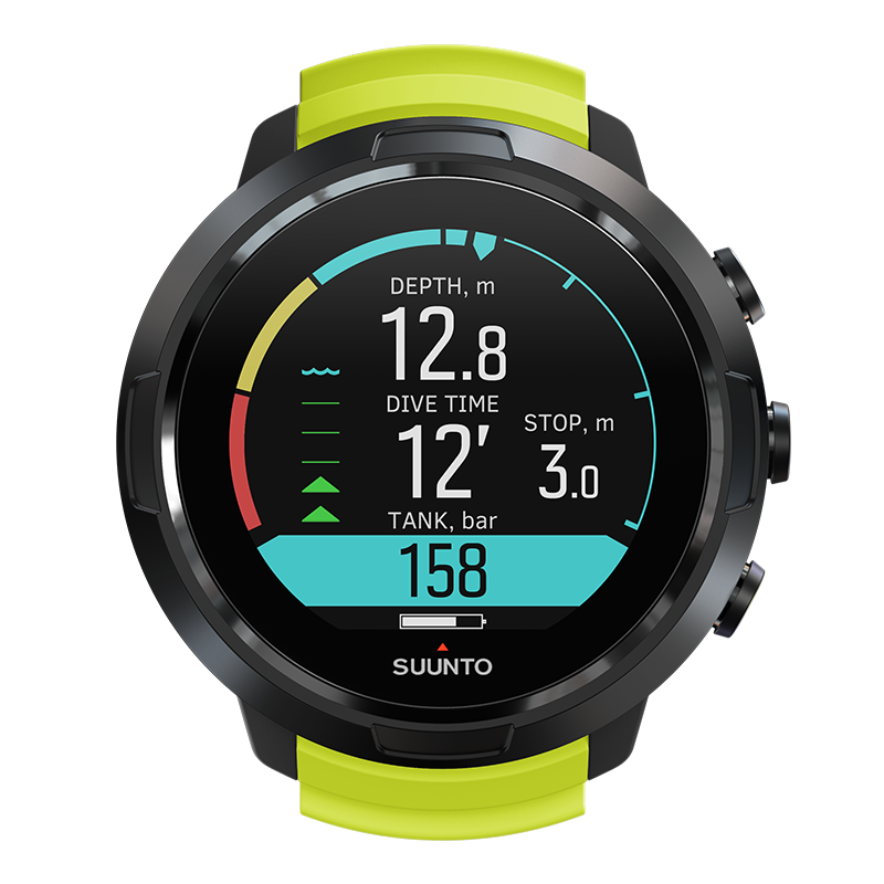 カラースクリーン搭載、ストラップ交換可能なSuunto D5ダイブコンピュータ カラースクリーン搭載、ストラップ交換可能なSuunto D5ダイブコンピュータ