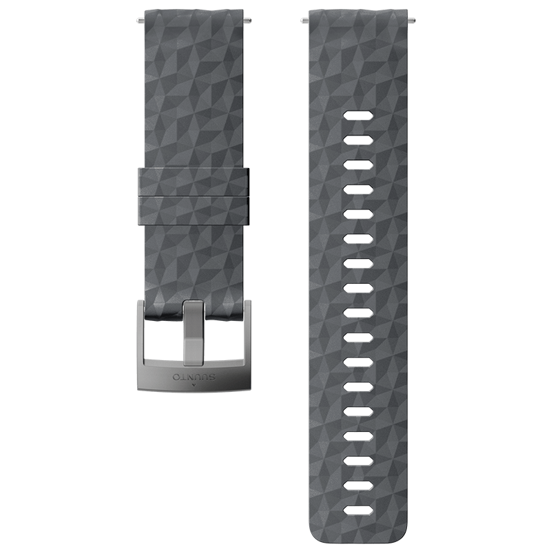 Suunto 24mm Explore 1 Silicone Strap Graphite Gray Size M Watch Band