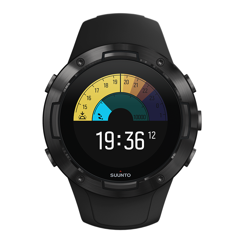 Suunto 5 All Black - 優れたバッテリー寿命を備えたコンパクトなGPS Suunto 5 All Black - 優れたバッテリー寿命を備えたコンパクトなGPS