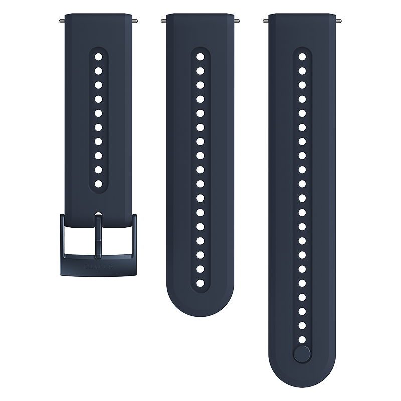 Suunto 24mm Athletic 7 Silicone Strap Granite Blue Size S+M Watch Band