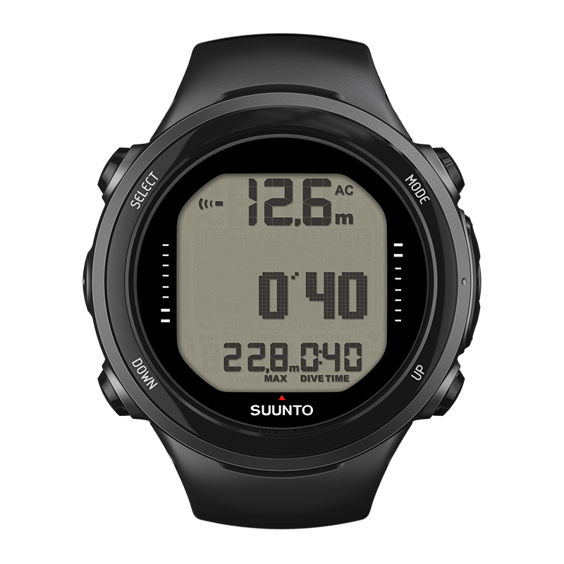 SUUNTO D4I NOVO BLACK-USB cable and extension strap included