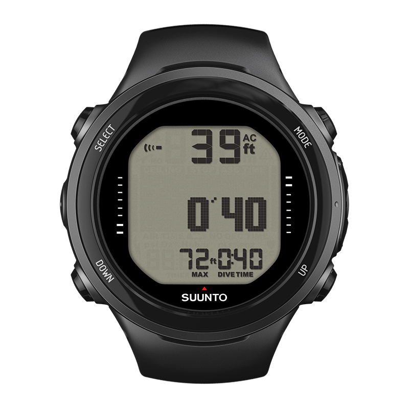 SUUNTO D4I NOVO BLACK-USB cable and extension strap included