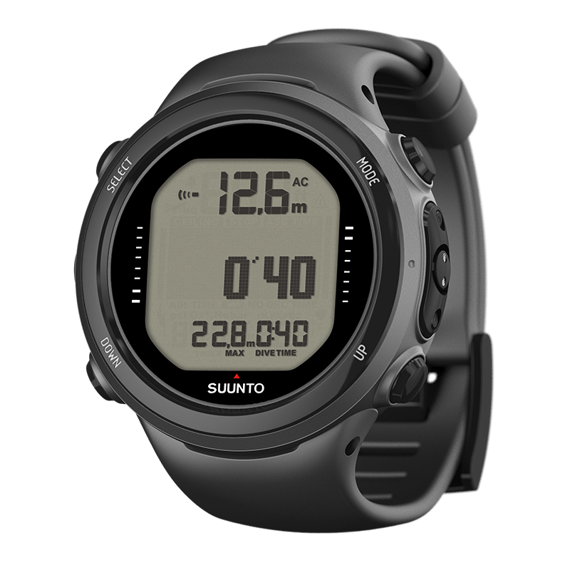 SUUNTO D4I NOVO BLACK-USB cable and extension strap included