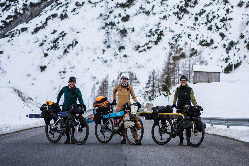 Ride to Ski – Bikepacking and Skiing in the Dolomites