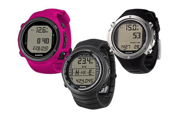 SUUNTO D6ダイブコンピュータなどデジタル時計6点まとめ売り SUUNTO ダイブコンピュータ D6I NOVO ウワイト USBケーブル付き