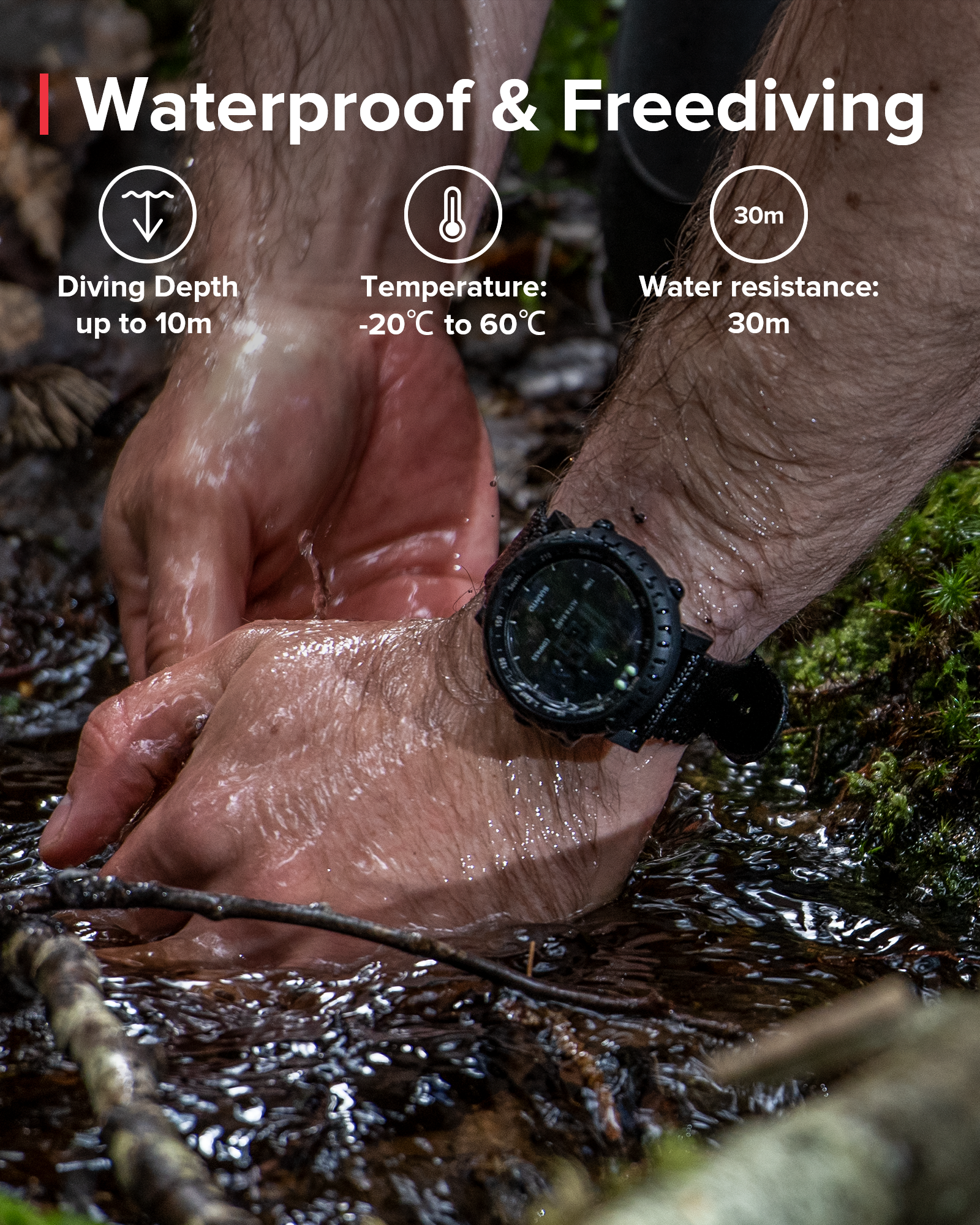 Suunto Core Black Red - 気圧計を搭載したアウトドアウォッチ Suunto Core Black Red - 気圧計を搭載したアウトドアウォッチ