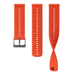 Suunto 22mm Athletic 6 Silicone Strap Coral Orange S+M