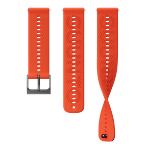 Suunto 22mm Athletic 6 Silicone Strap Coral Orange S+M