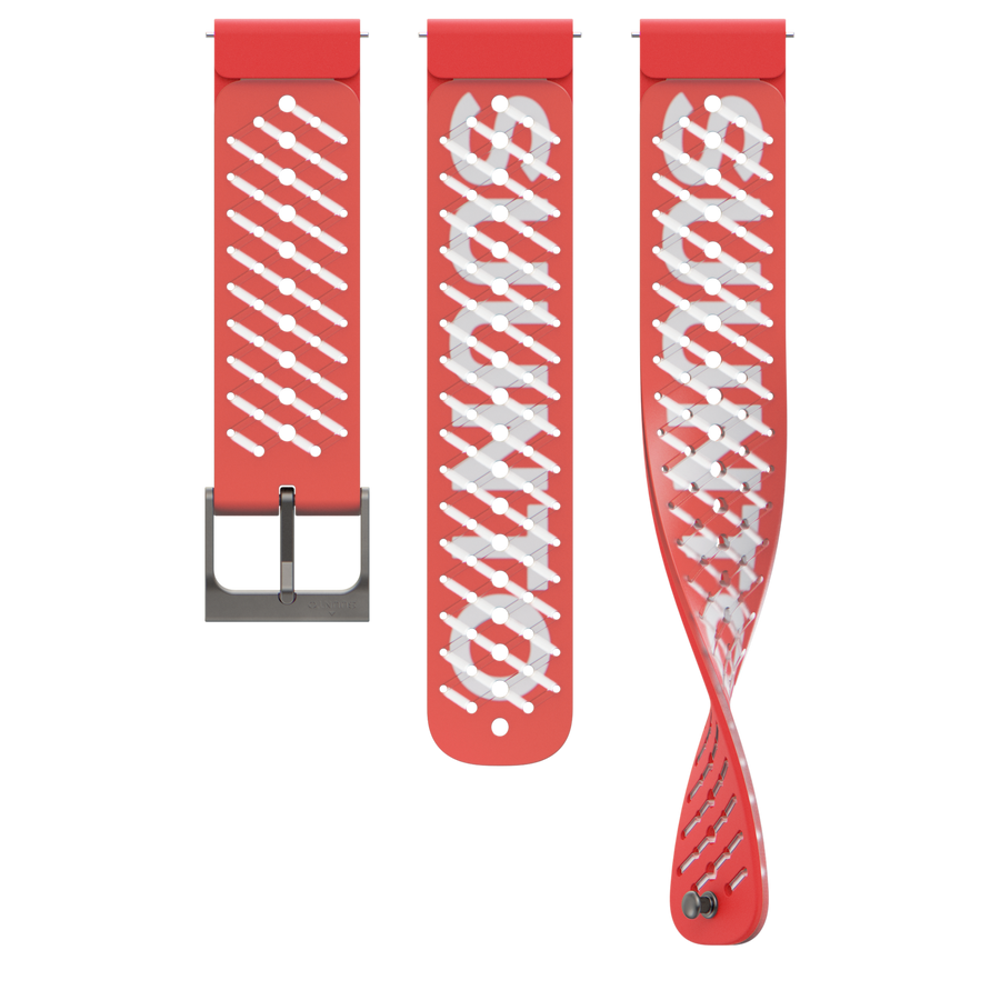 Suunto 22mm Athletic 5 Silicone Strap Lava Red S+M