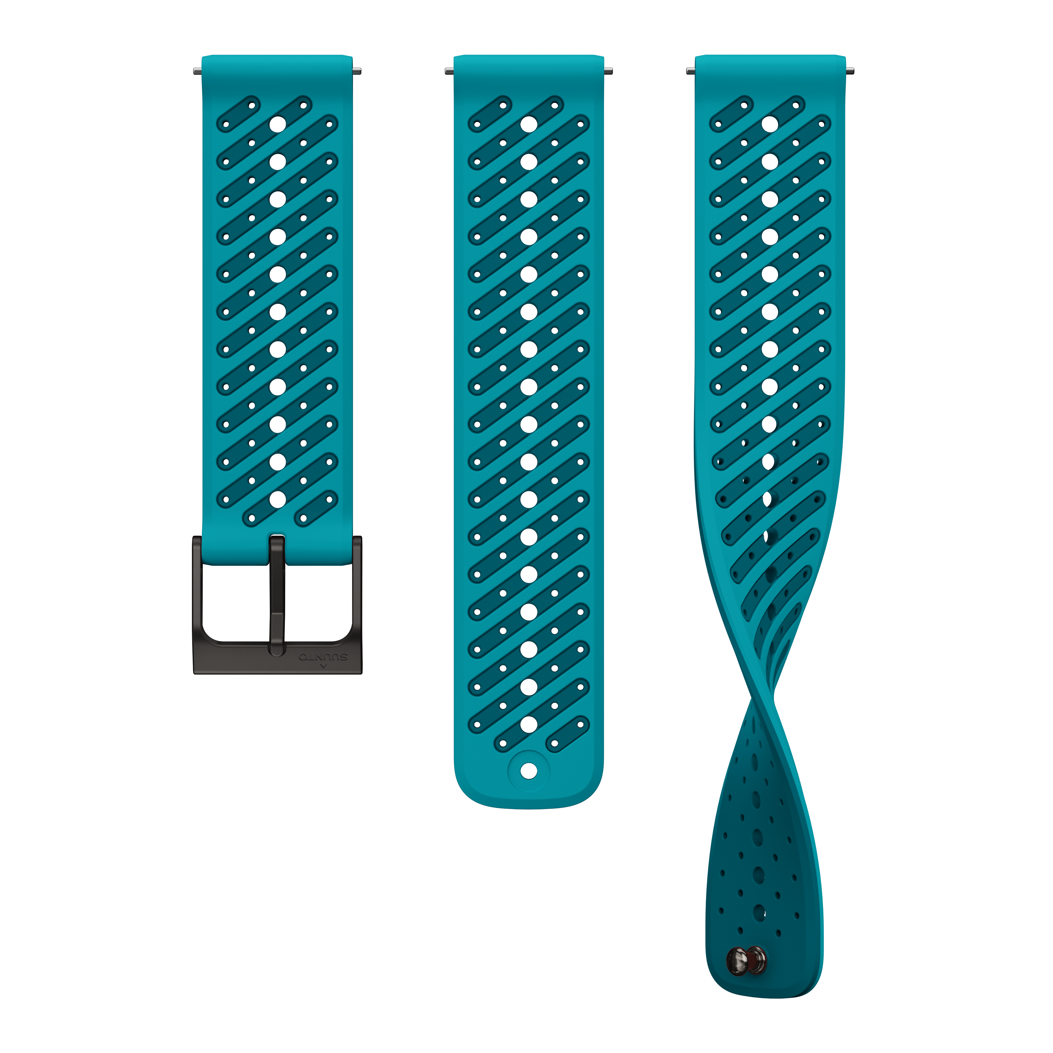 Suunto 22mm Athletic 8 Siliocne Strap Wave Blue S+M