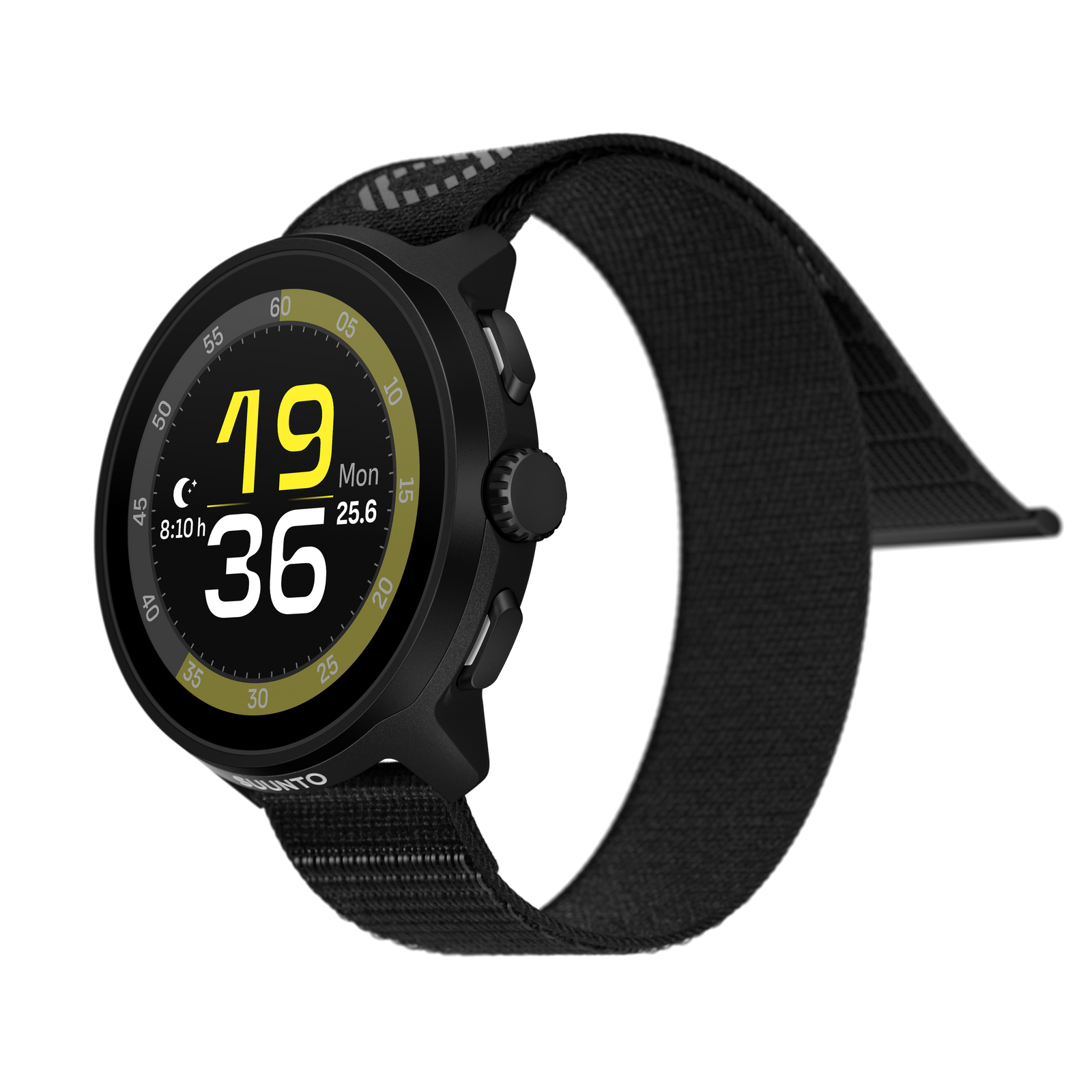 水分・栄養補給リマインダーに対応するSuunto Run All Black