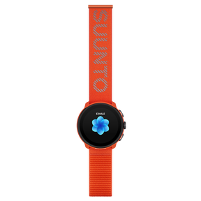 Suunto 22mm Athletic 7 Loop Textile Strap Coral Orange S/M+M/L