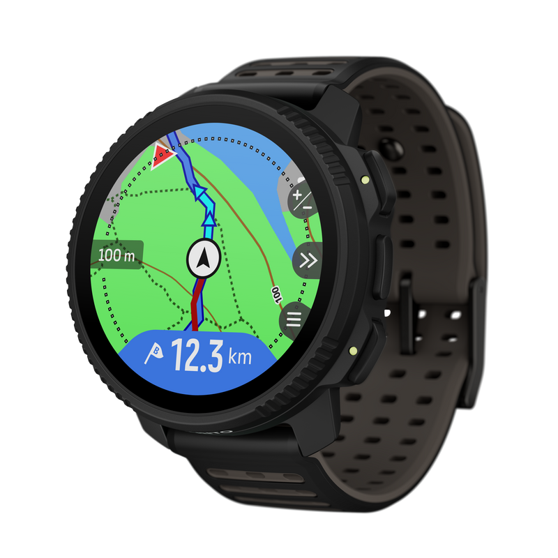 地図ナビゲーションを表示したSuunto Vertical 2 All Black