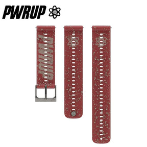 Suunto 22mm Athletic 6 Silicone Strap PWRUP Red S+M
