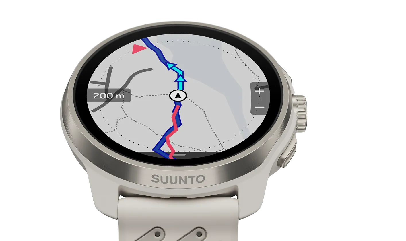 Suunto Race 3S detailed offline mapping and route navigation