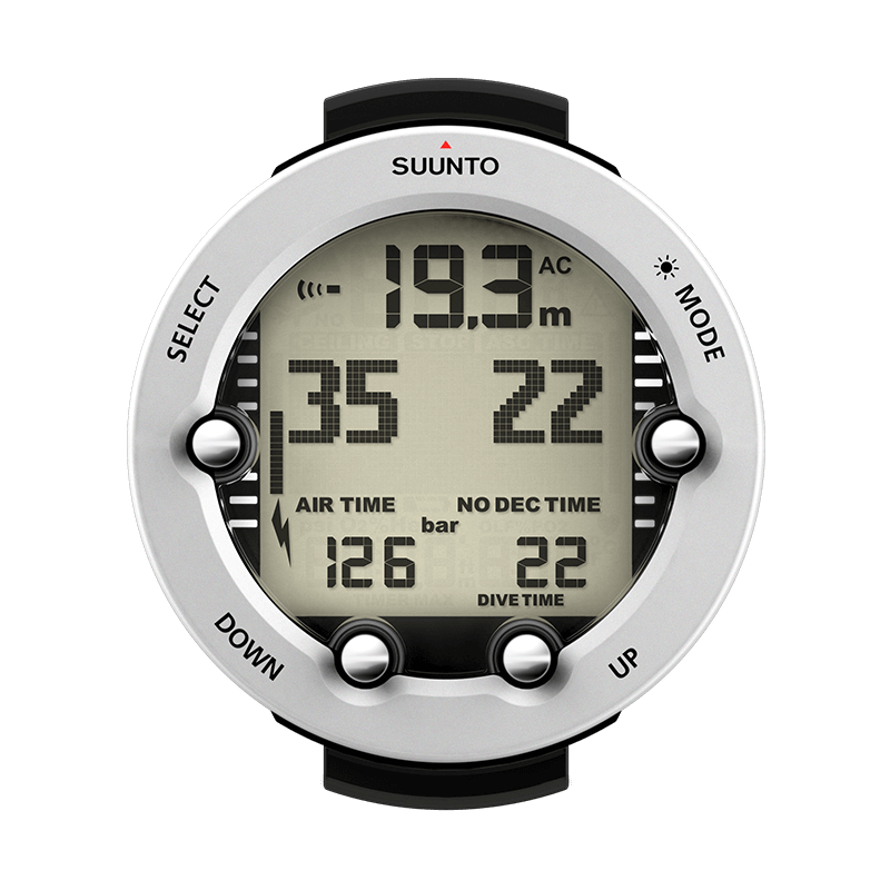 Suunto Vyper Novo White - USB cable, Bungee and rubber boot sold separately