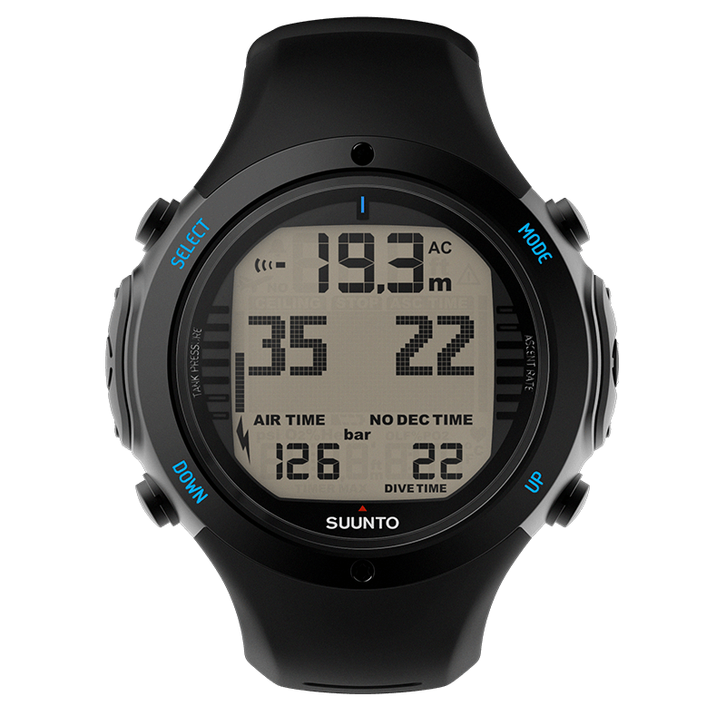 Suunto D6i Novo Black - 3D コンパス搭載の頑丈なダイブ Suunto D6i Novo Black - 3D コンパス搭載の頑丈なダイブ