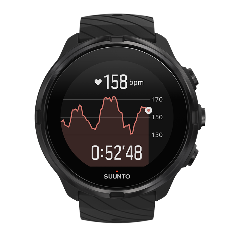 Suunto 9 All Black - 長時間バッテリー搭載GPSスポーツウォッチ Suunto 9 All Black - 長時間バッテリー搭載GPSスポーツウォッチ