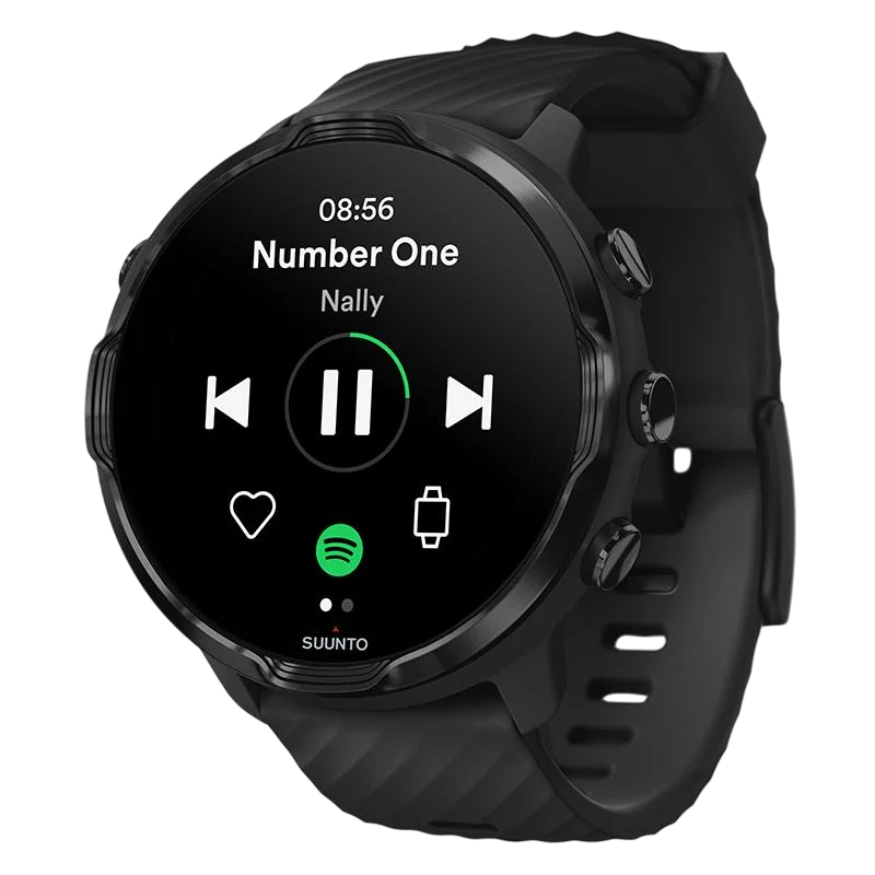 モ*モ様 SUUNTO 7デジタル腕時計 黒 充電ケーブル付き Suunto 7 Black - 多様なスポーツ体験を提供するスマートウォッチ