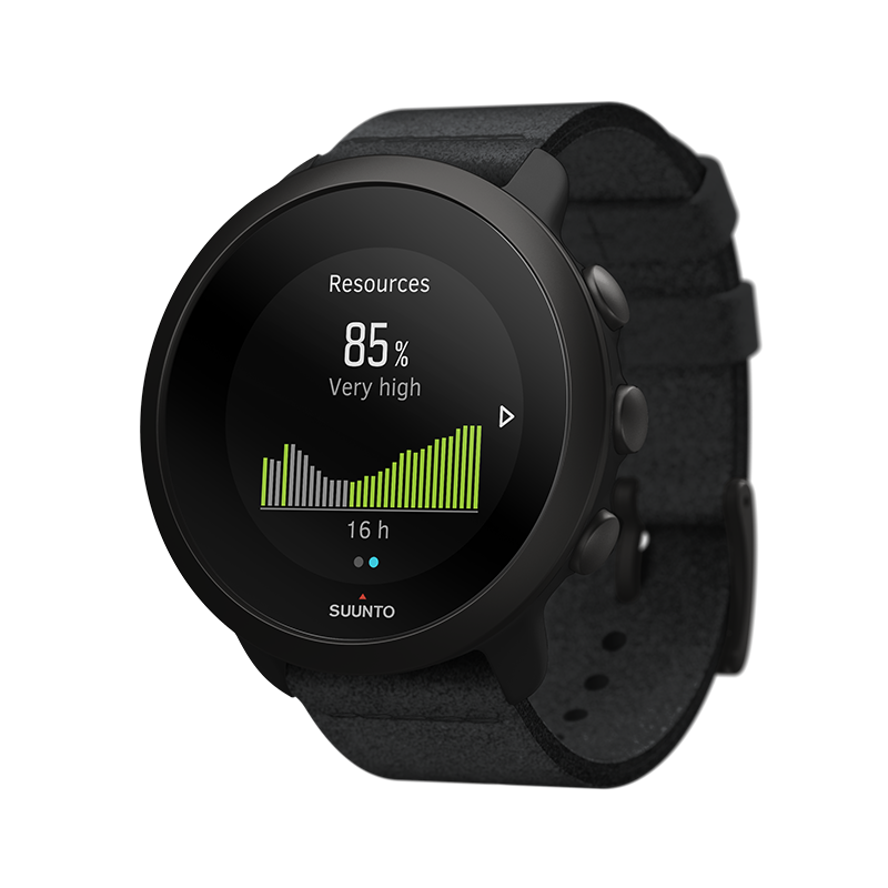 Suunto 3 All Black perspective view resources