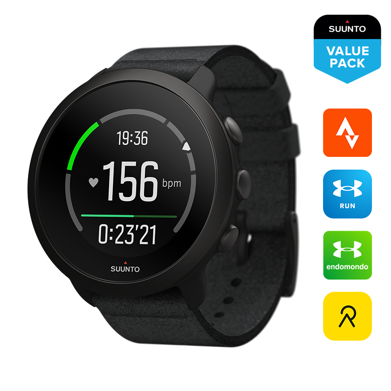 Suunto 3 All Black Value Pack