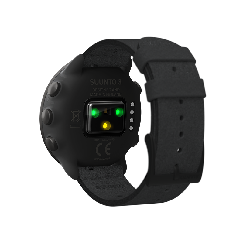 Suunto 3 All Black rear view